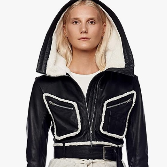Jonny Cota Studios Jackets & Blazers - NWT  Jonny Cota Leather snd Sherpa 5⭐️Fave Hoodie Moto